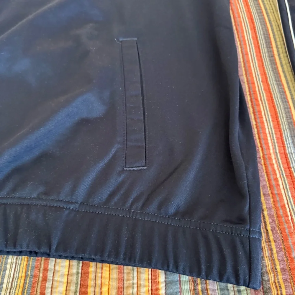 Nike Men's Navy Blue/White 2 piece tracksuit. Jacket 2XLT. Pants XLT sweatsuit